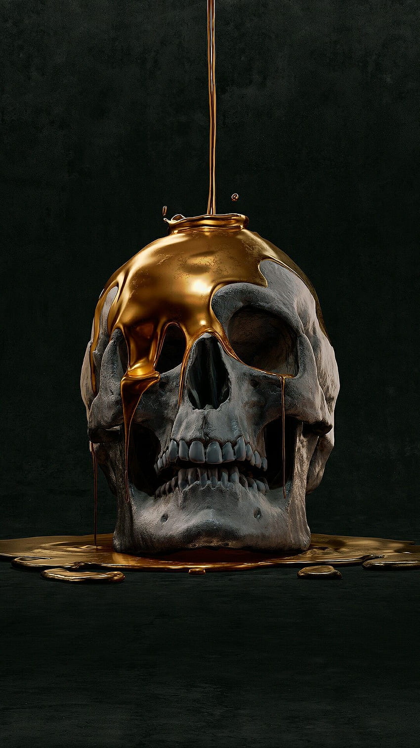Joe Melin on ÐÐ±Ð¾Ð¸. Skull art, Skull artwork, Skull , Black and Gold Skull HD phone wallpaper